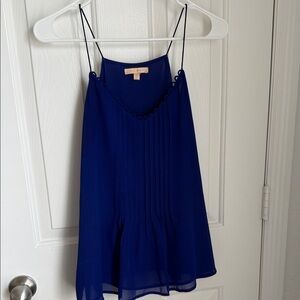 Skies Are Blue Elegant Blue Women's Top